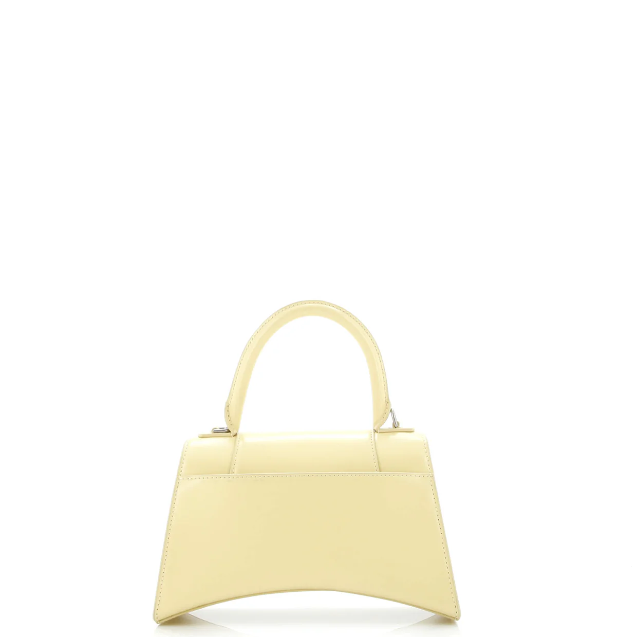 Hourglass Top Handle Bag Leather Small - Deep Luxury