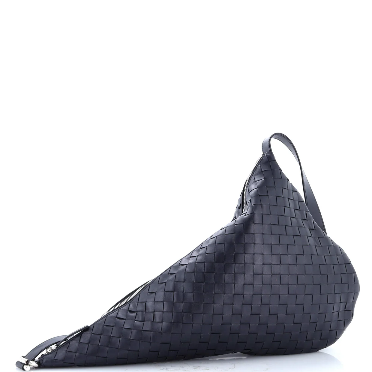 Virgule Shoulder Bag Intrecciato Nappa Large - Deep Luxury
