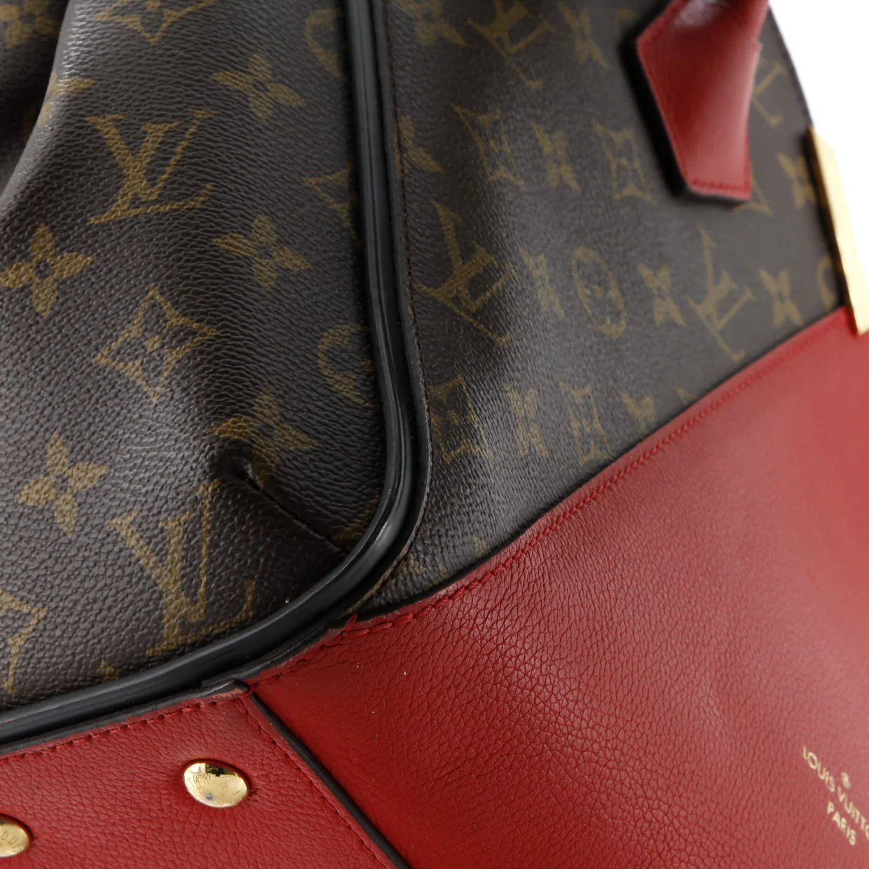 Kimono Handbag Monogram Canvas and Leather MM - Deep Luxury