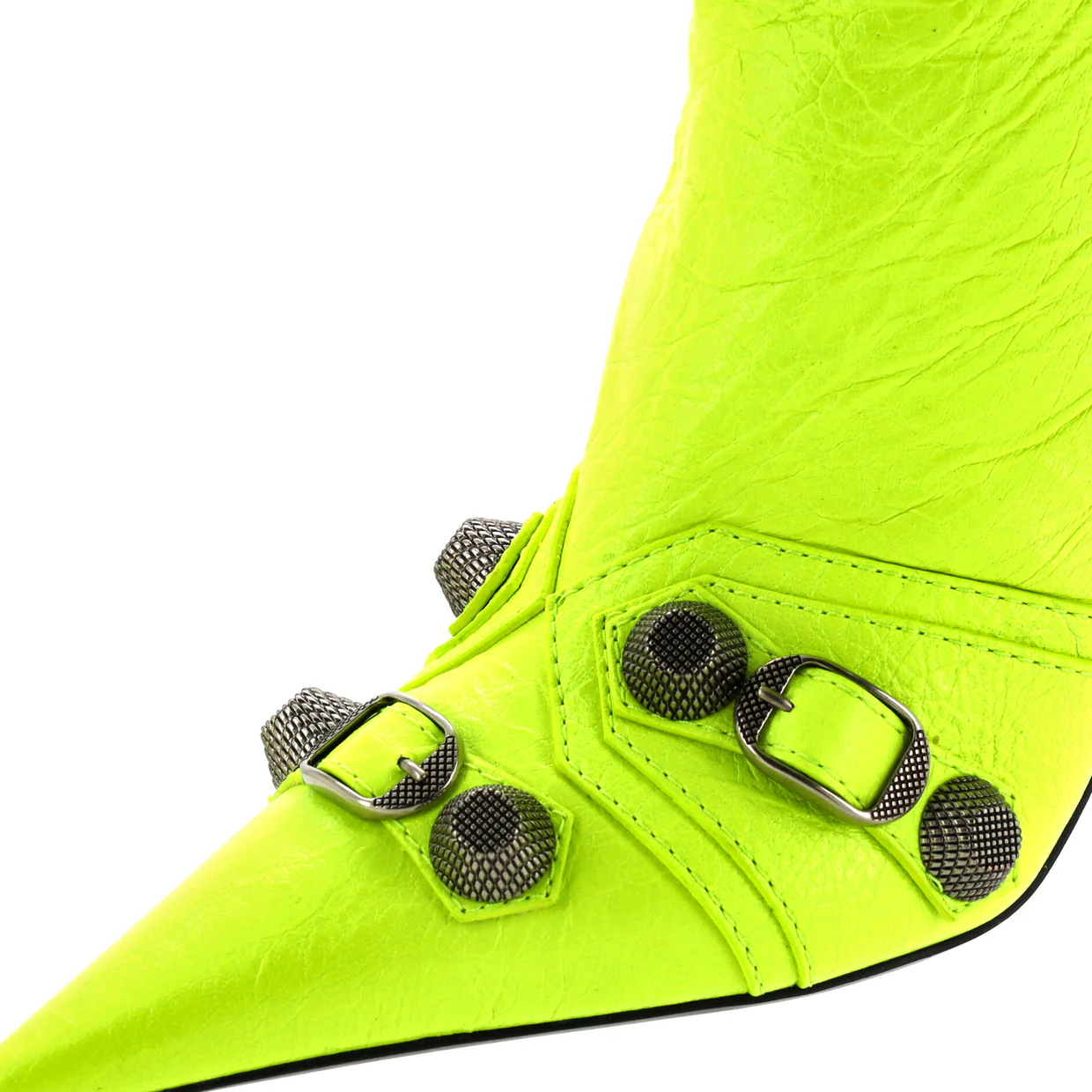 Women's Cagole Knee High Boots Studded Leather 90 - Deep Luxury