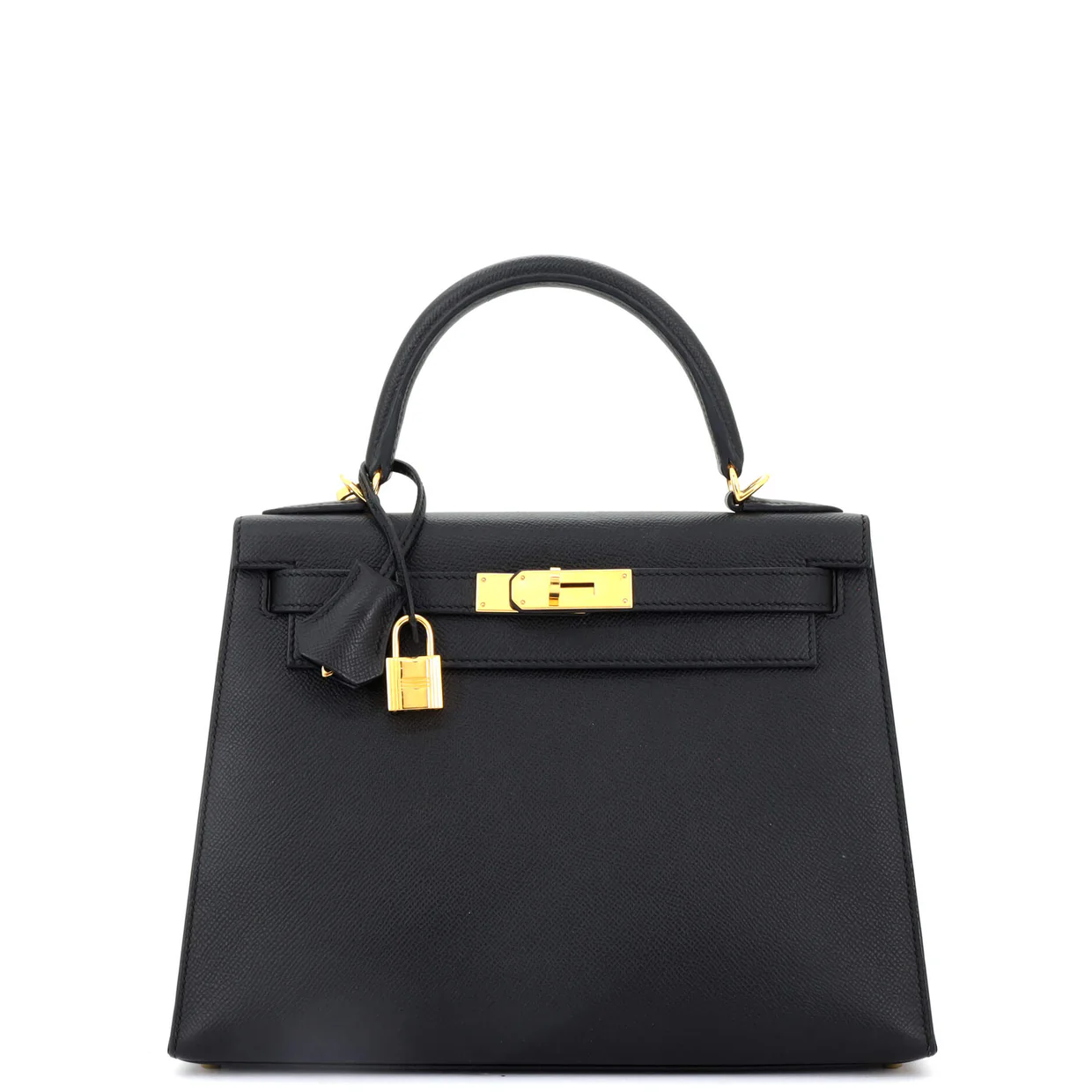 Kelly Handbag Noir Epsom with Gold Hardware 28 - Deep Luxury