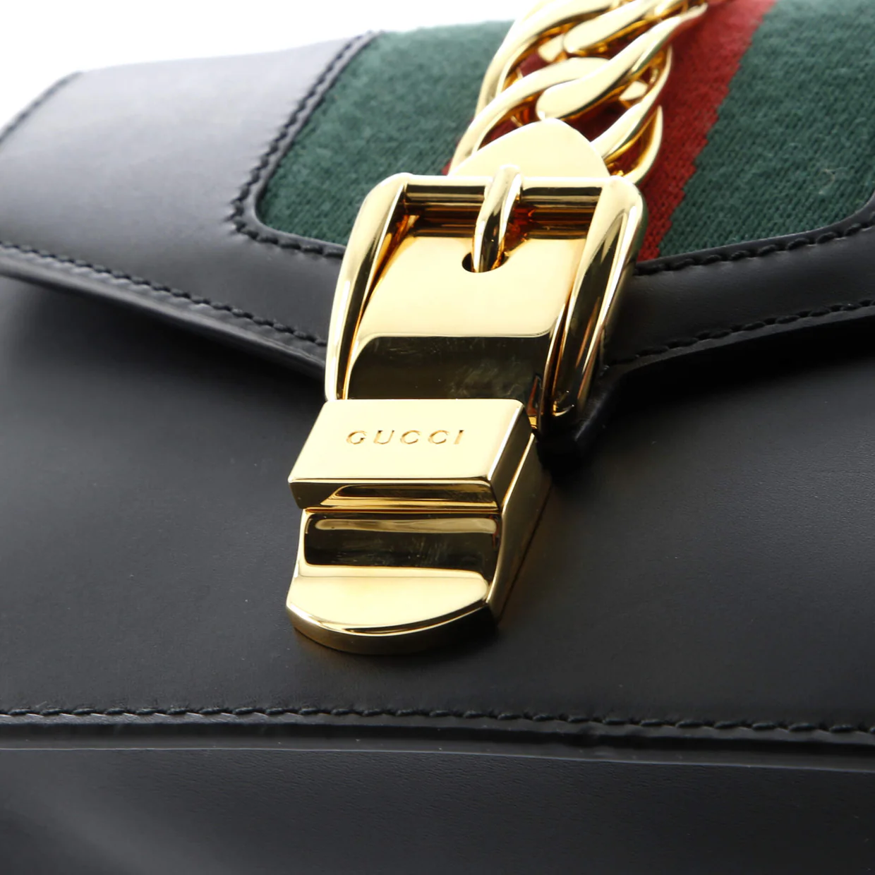 Sylvie Chain Shoulder Bag Leather Mini - Deep Luxury