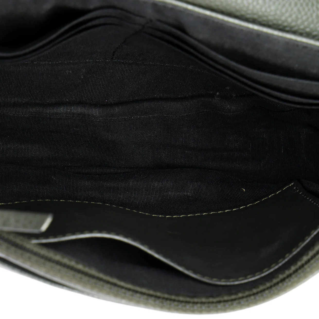 Half Moon Wallet on Chain Caviar - Deep Luxury