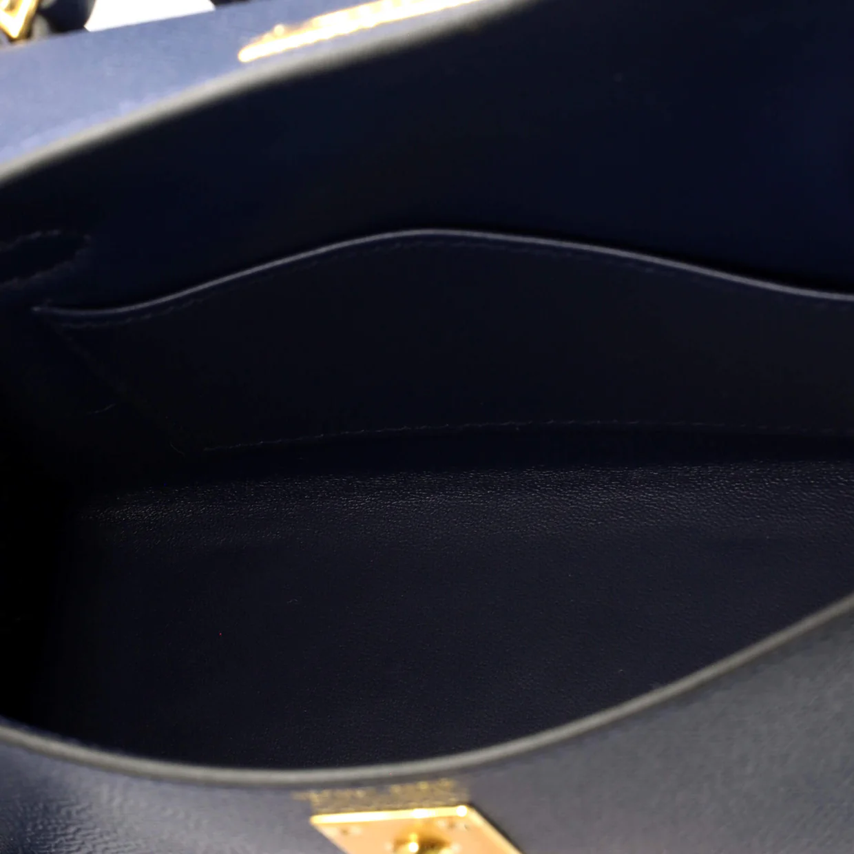 Kelly Mini II Bag Bleu Navy Epsom with Gold Hardware 20 - Deep Luxury