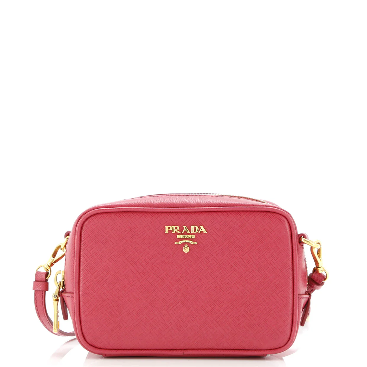 Camera Shoulder Bag Saffiano Leather Mini - Deep Luxury