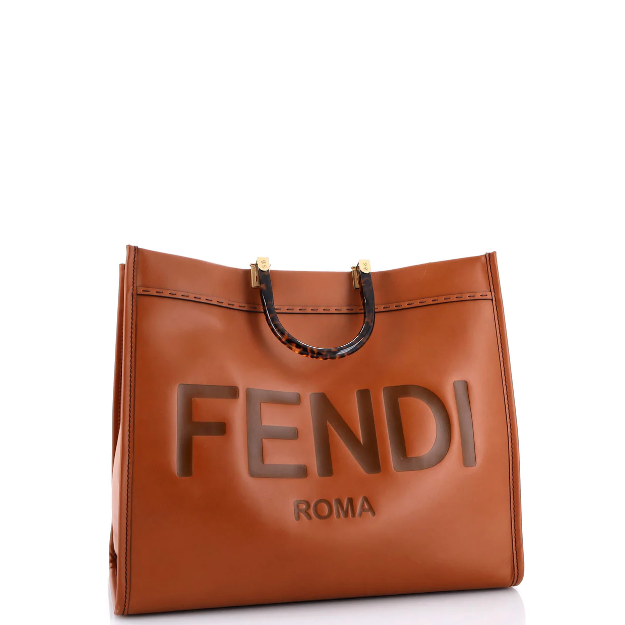 Sunshine Shopper Tote Leather Large - Deep Luxury