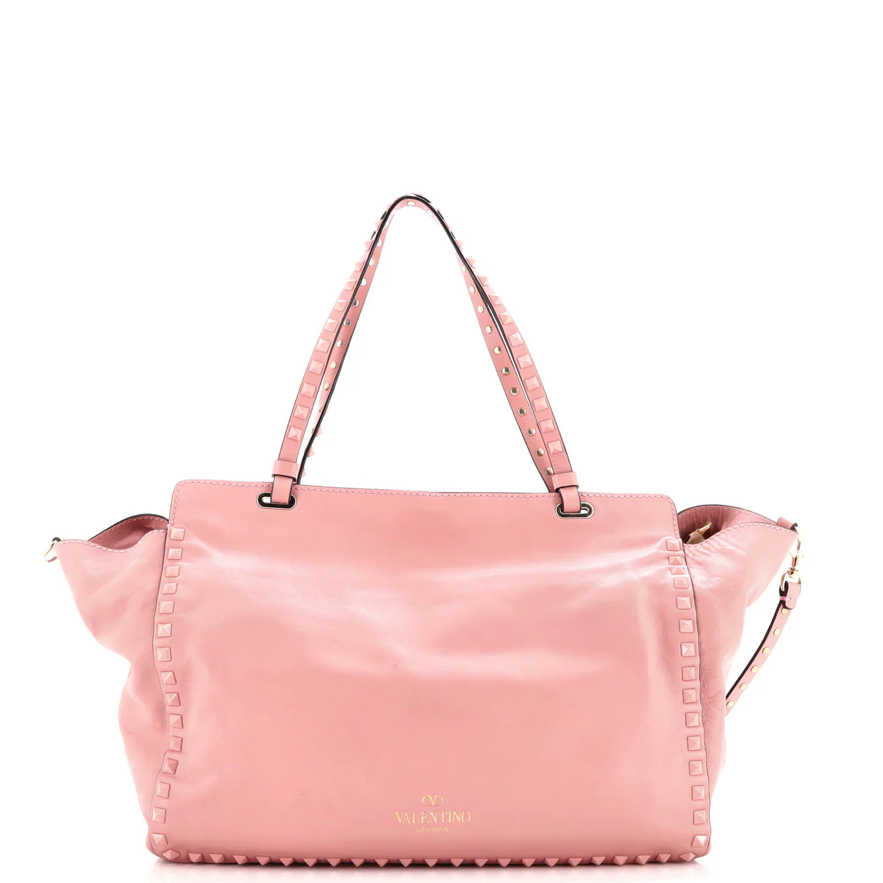 Rockstud Tote Soft Leather Medium - Deep Luxury