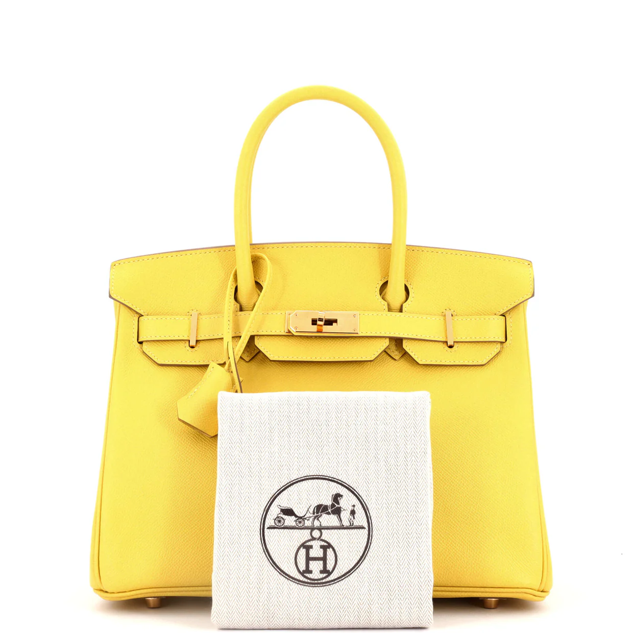 Birkin Handbag Lime Epsom with Gold Hardware 30 - Deep Luxury