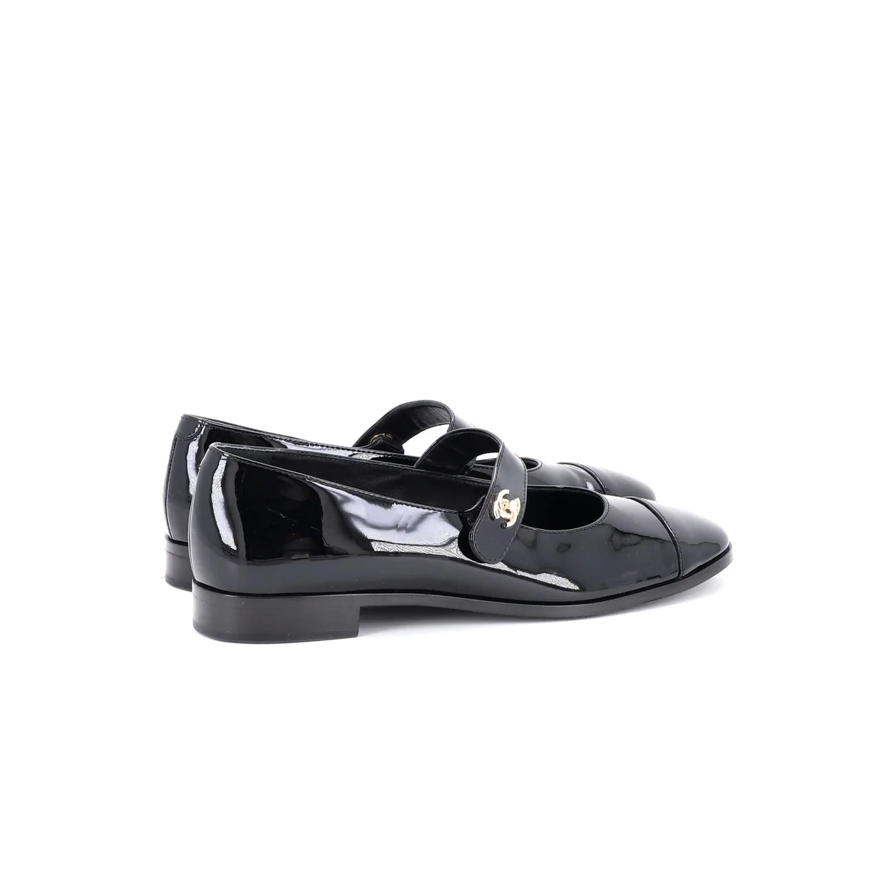 Women's CC Turnlock Mary Jane Flats Patent - Deep Luxury