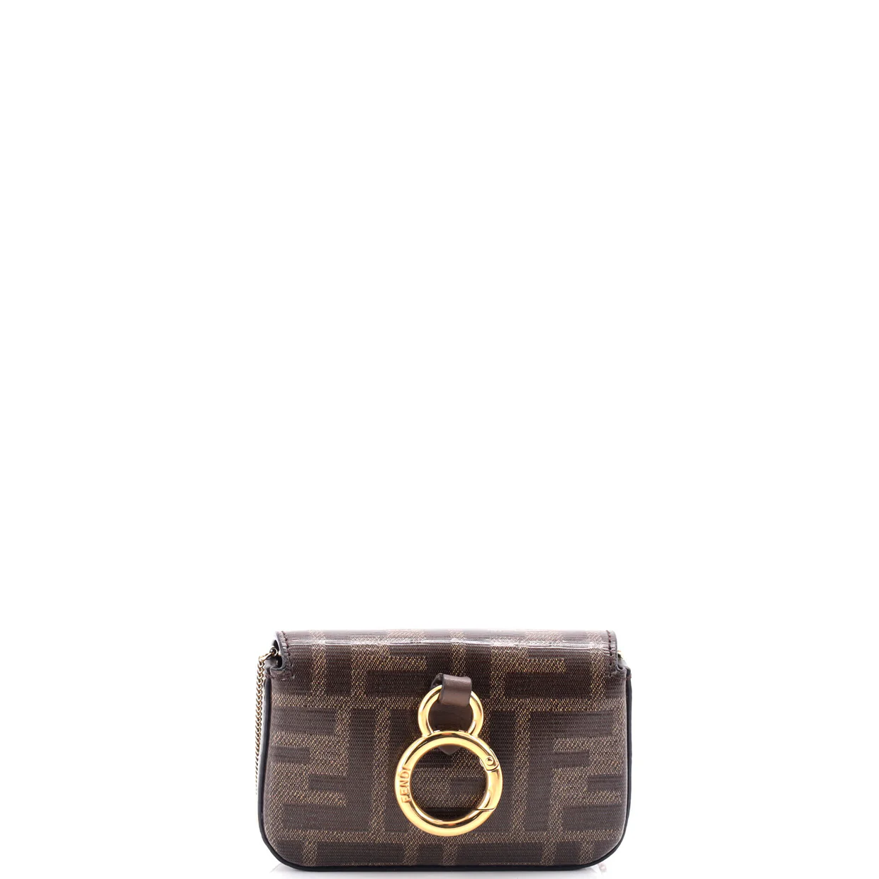 Chain Baguette Charm Bag Zucca Coated Canvas Nano - Deep Luxury