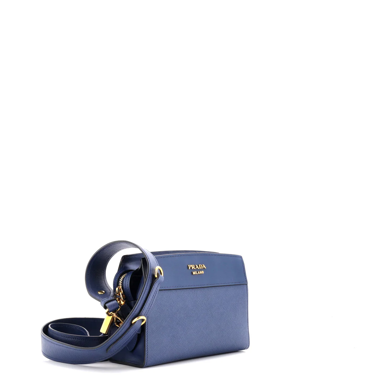 Esplanade Crossbody Bag Saffiano with City Calf Small - Deep Luxury