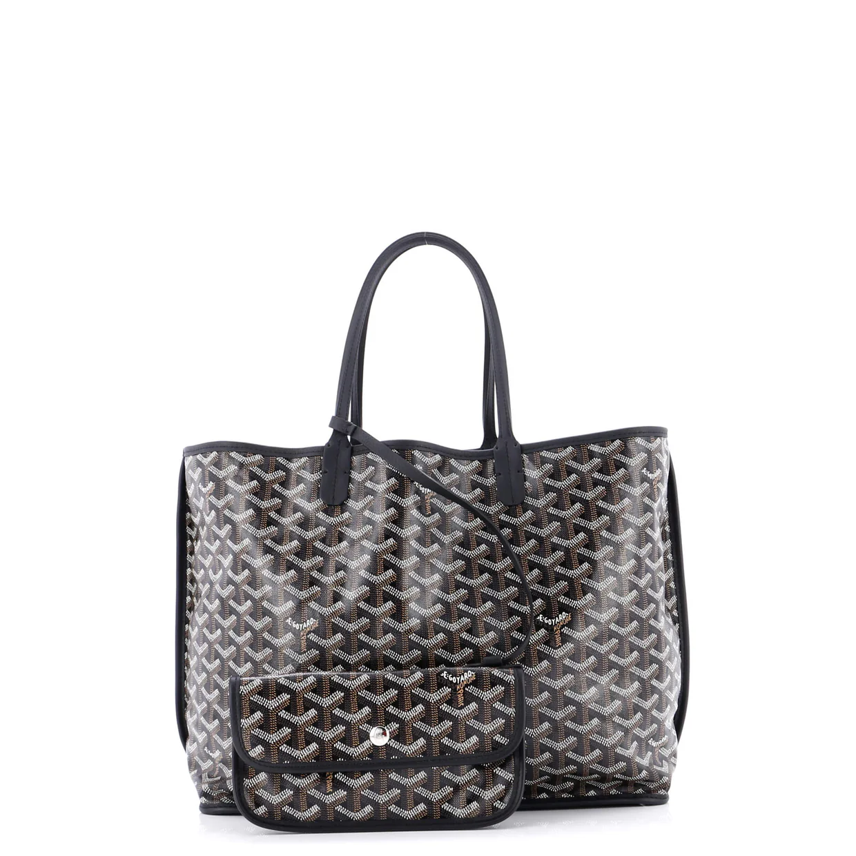 Anjou Reversible Tote Coated Canvas PM - Deep Luxury