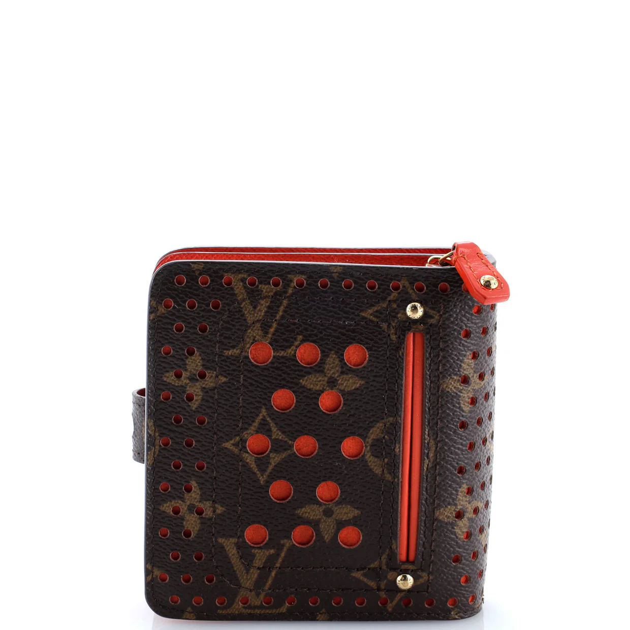 Compact Zip Wallet Perforated Monogram Canvas - Deep Luxury