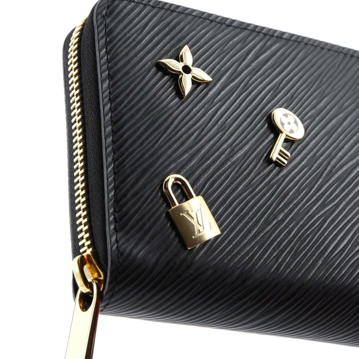 Zippy Wallet Love Lock Epi Leather - Deep Luxury