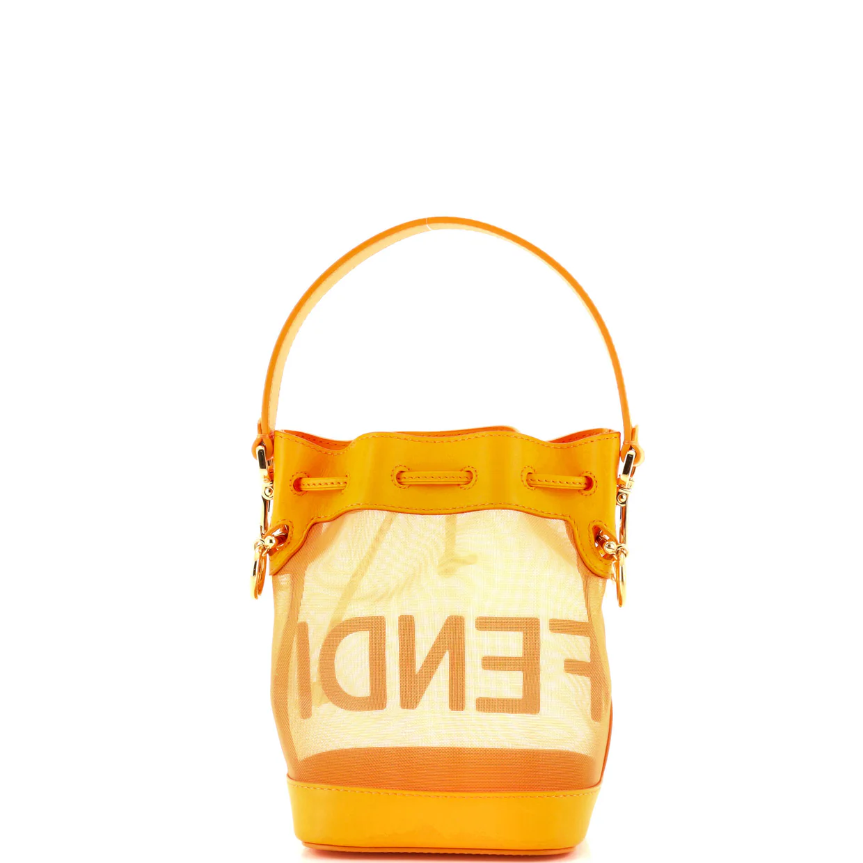 Mon Tresor Bucket Bag Mesh and Leather Mini - Deep Luxury