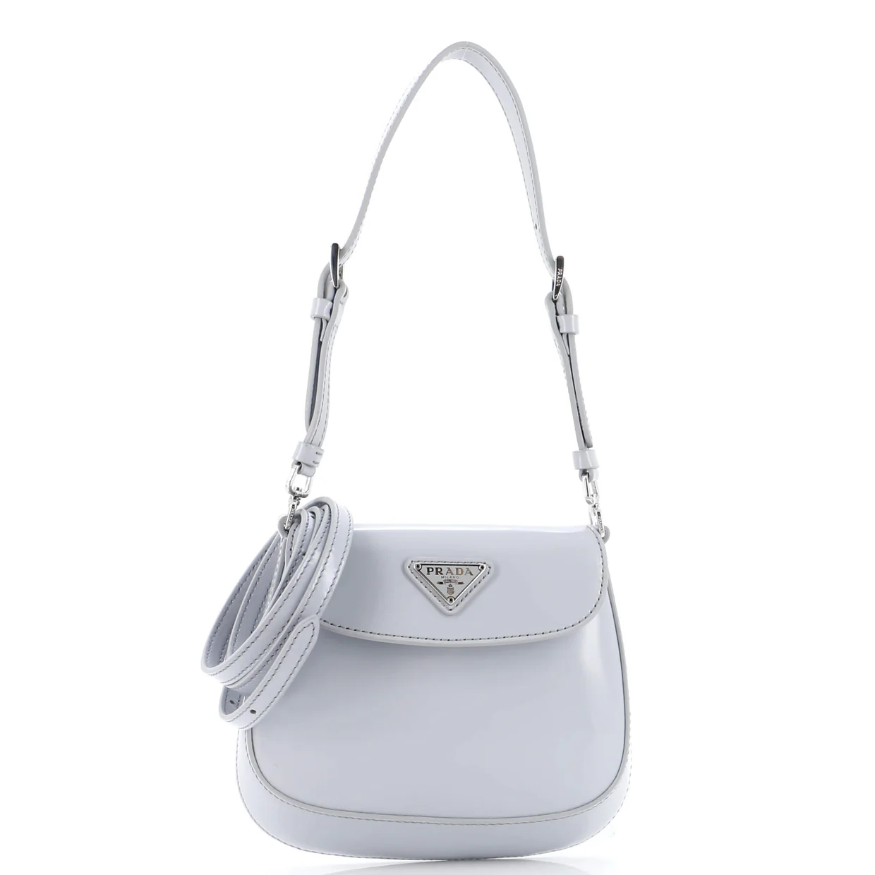 Cleo Flap Shoulder Bag Spazzolato Leather Mini - Deep Luxury
