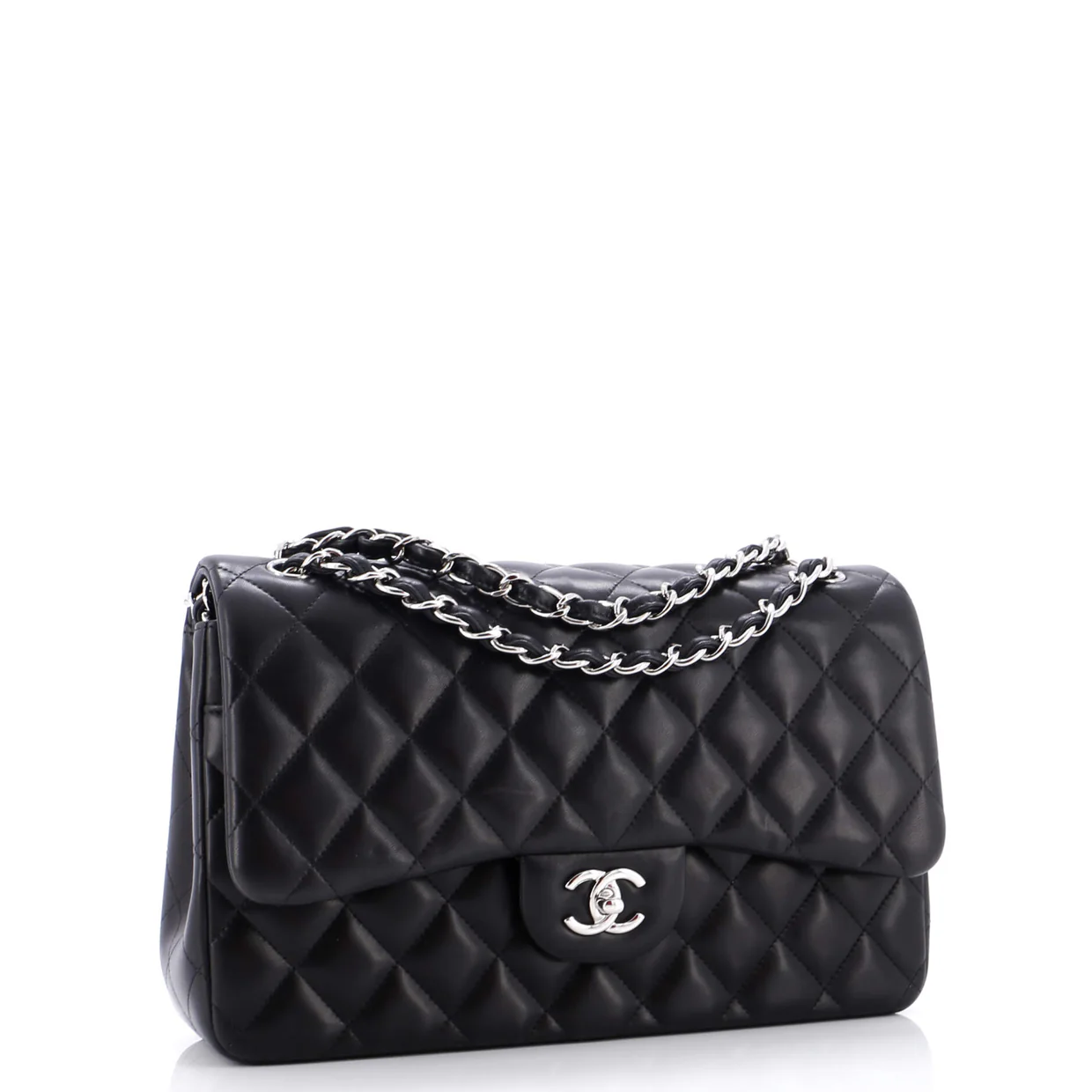 Classic Double Flap Bag Quilted Lambskin Jumbo - Deep Luxury