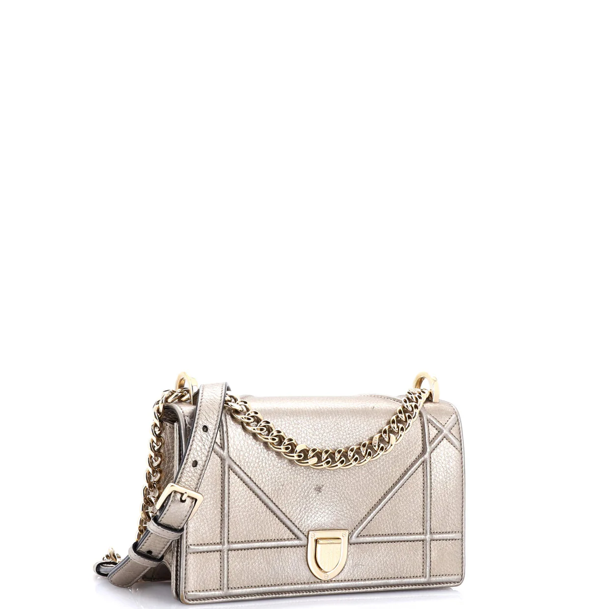 Diorama Flap Bag Grained Calfskin Small - Deep Luxury