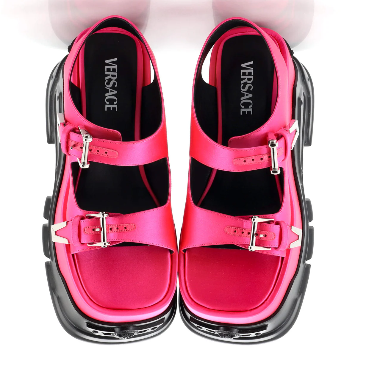 Women's Medusa Anthem Platform Sandals Satin - Deep Luxury