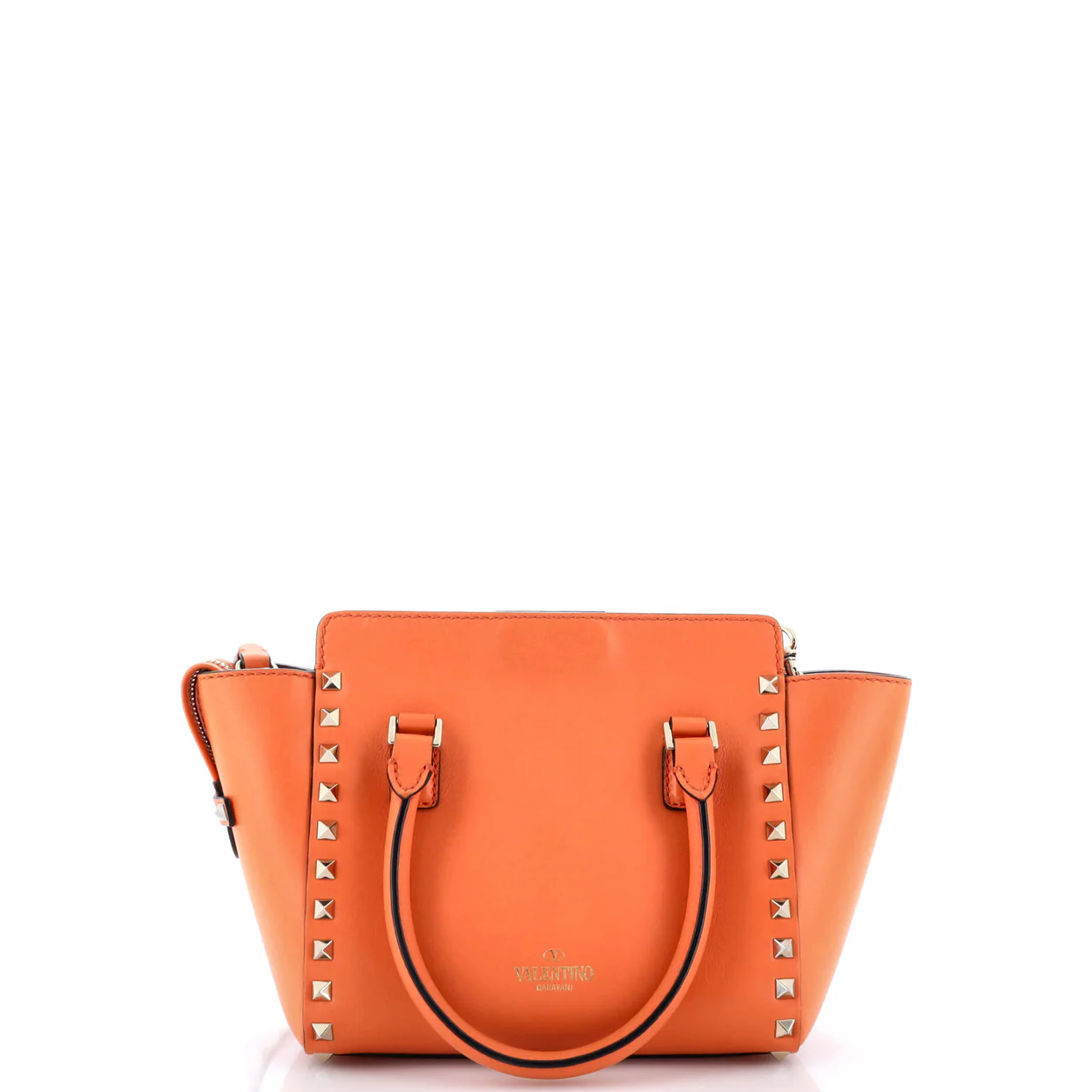 Rockstud Tote Rigid Leather Small - Deep Luxury