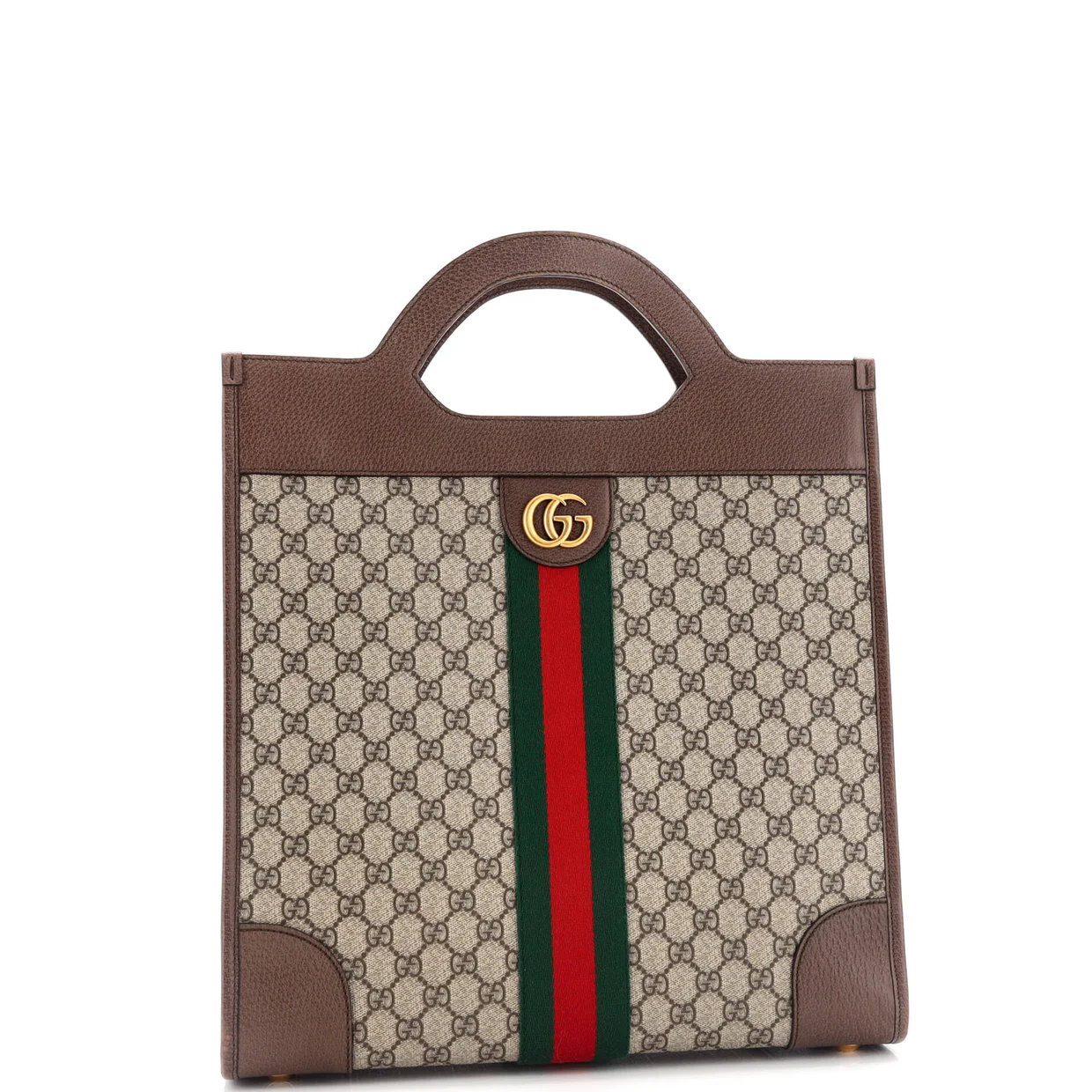 Ophidia Cut Out Handle Bag GG Coated Canvas Large - Deep Luxury