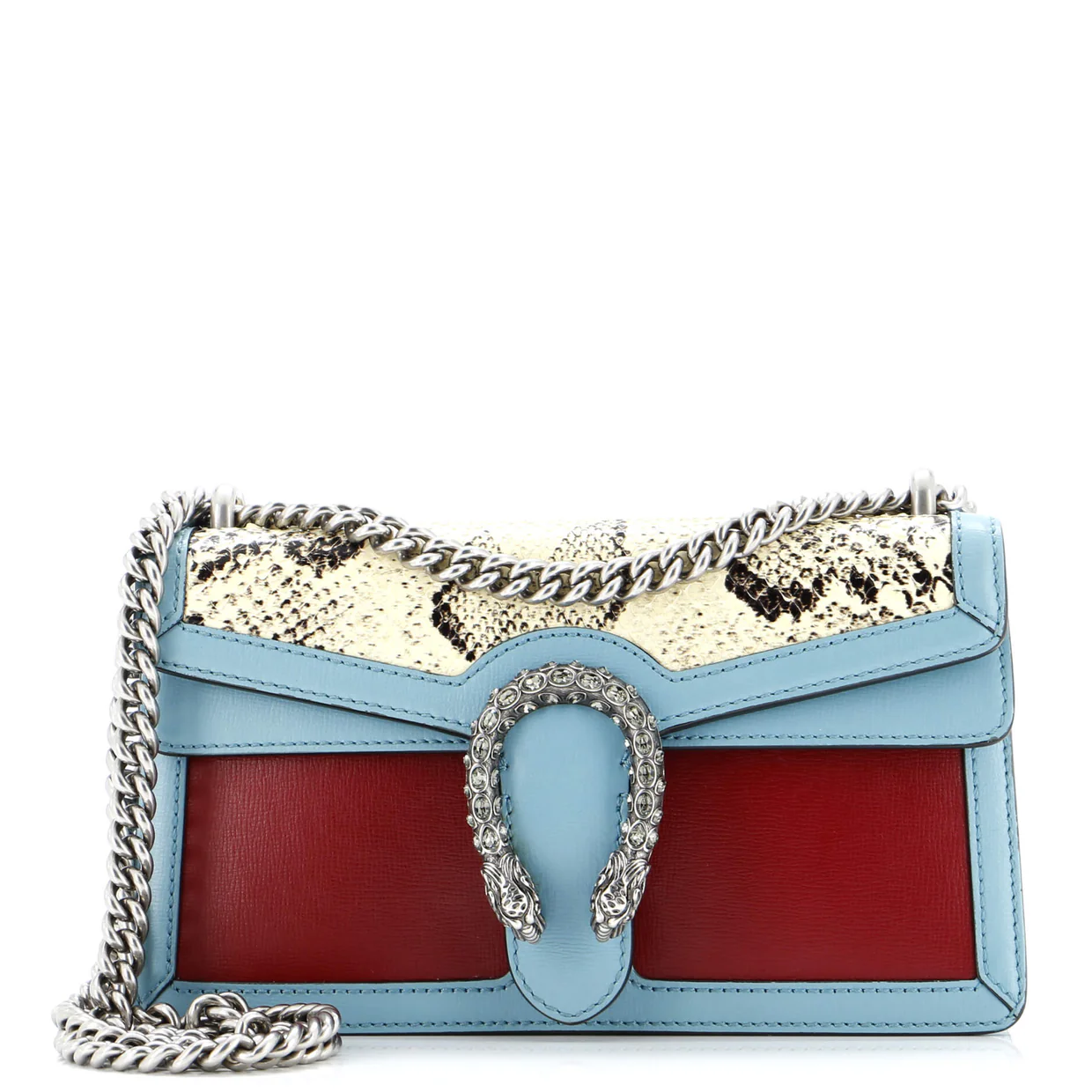 Dionysus Bag Leather with Python Small - Deep Luxury