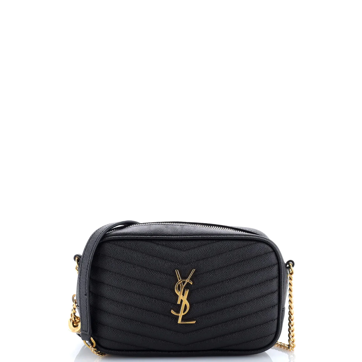 Lou Camera Bag Matelasse Chevron Leather Mini - Deep Luxury