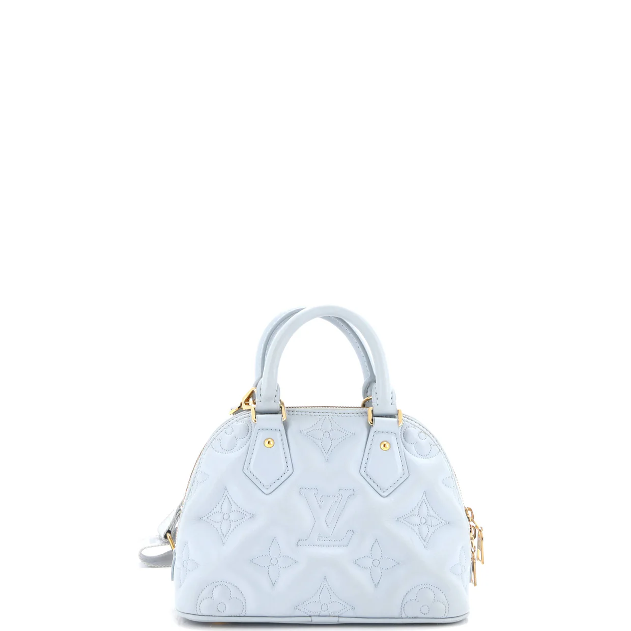 Alma Handbag Bubblegram Leather BB - Deep Luxury