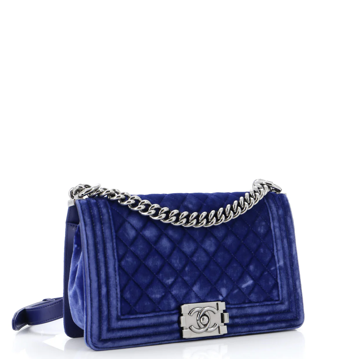 Boy Flap Bag Quilted Velvet Old Medium - Deep Luxury