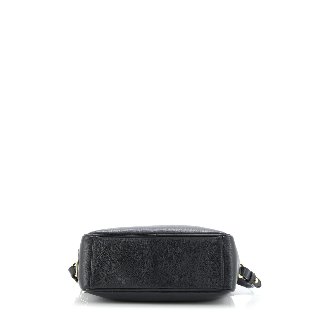 Logo Camera Bag Embossed Leather Small - Deep Luxury