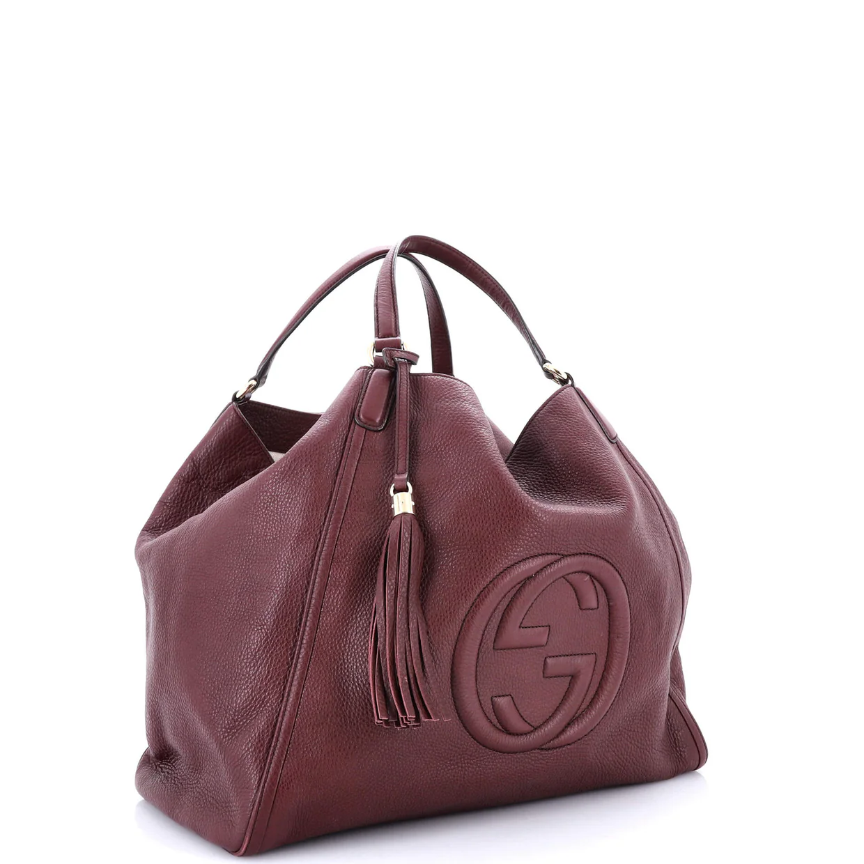 Soho Shoulder Bag Leather Large - Deep Luxury