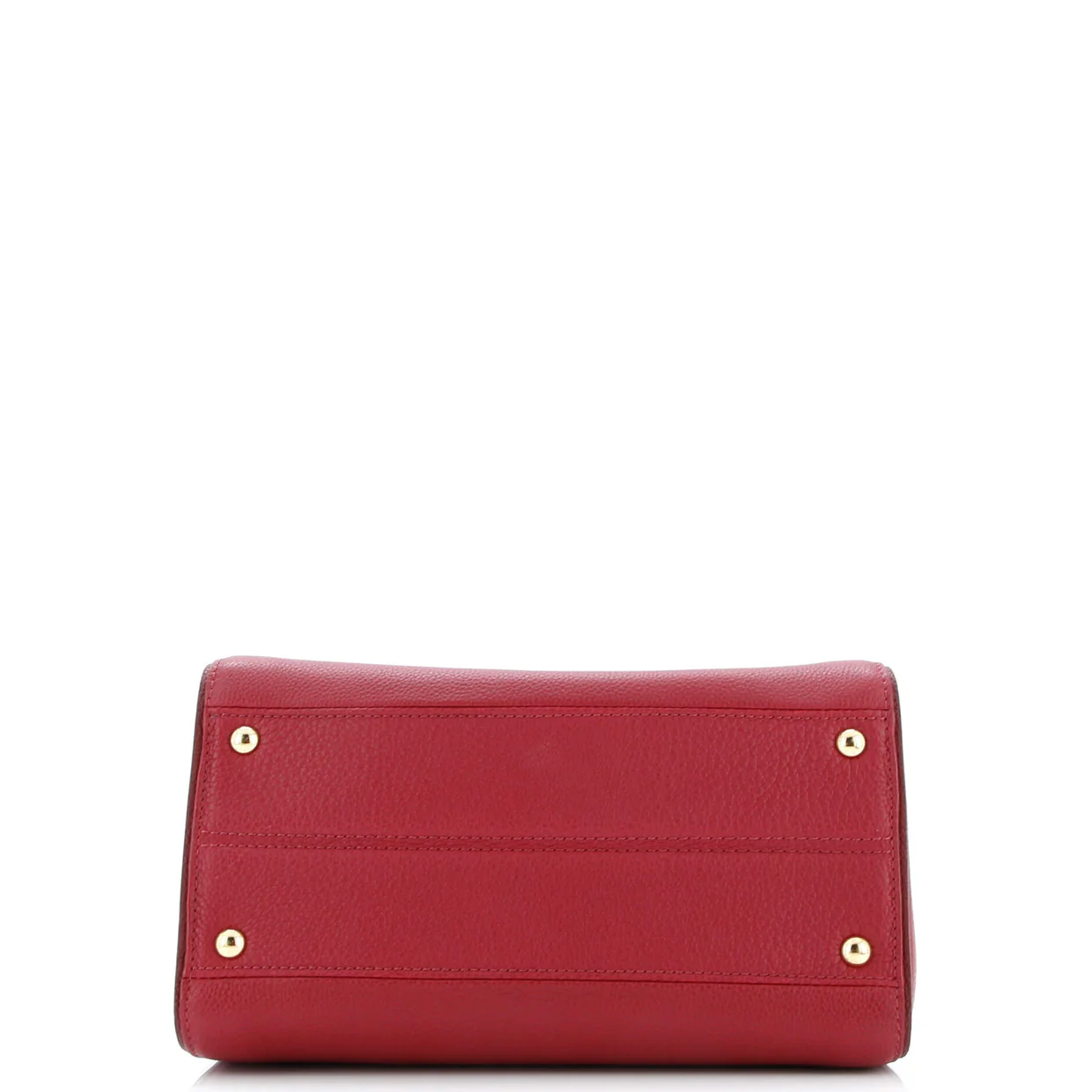 Double V Handbag Calfskin with Monogram Canvas - Deep Luxury