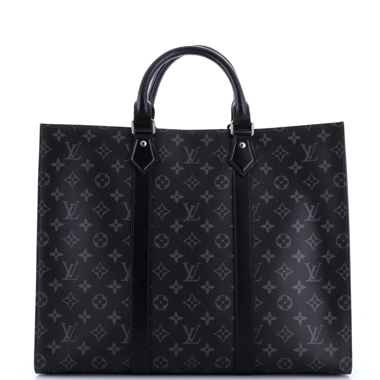 Sac Plat Horizontal Bag Monogram Eclipse Canvas - Deep Luxury