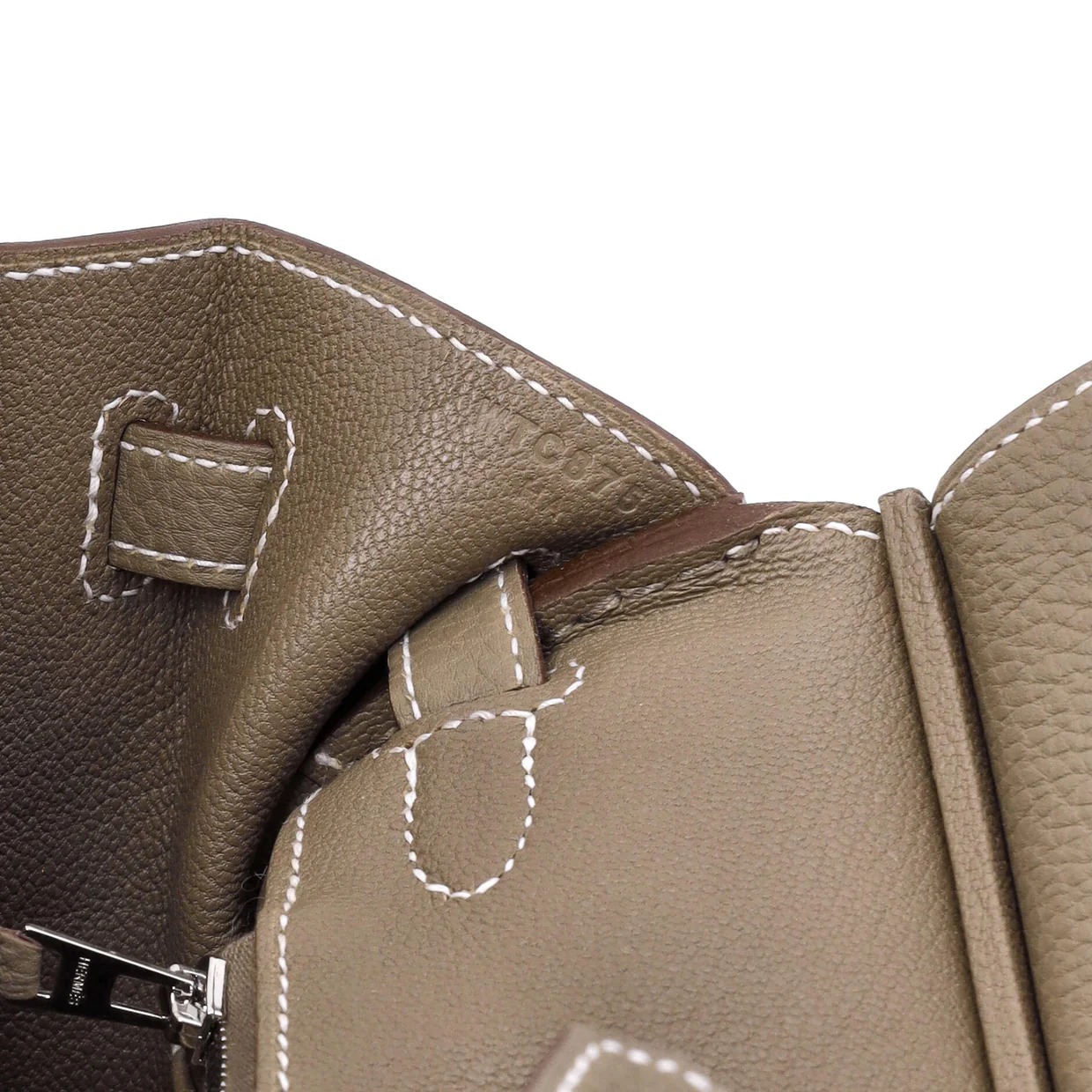 Birkin Handbag Grey Togo with Palladium Hardware 25 - Deep Luxury