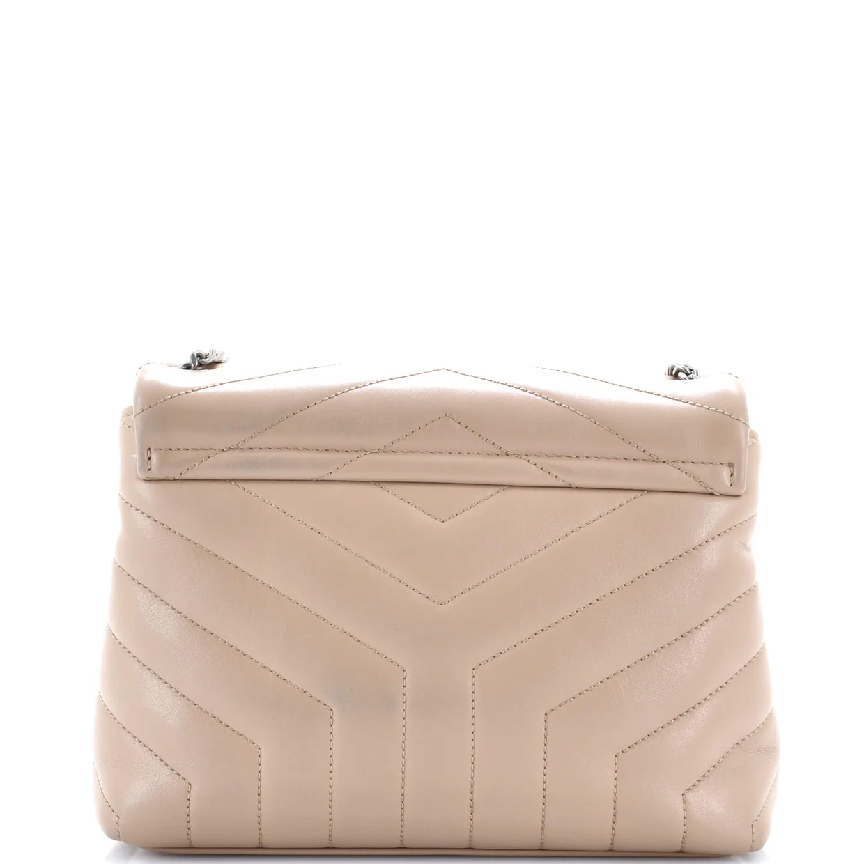 Loulou Shoulder Bag Matelasse Chevron Leather Small - Deep Luxury