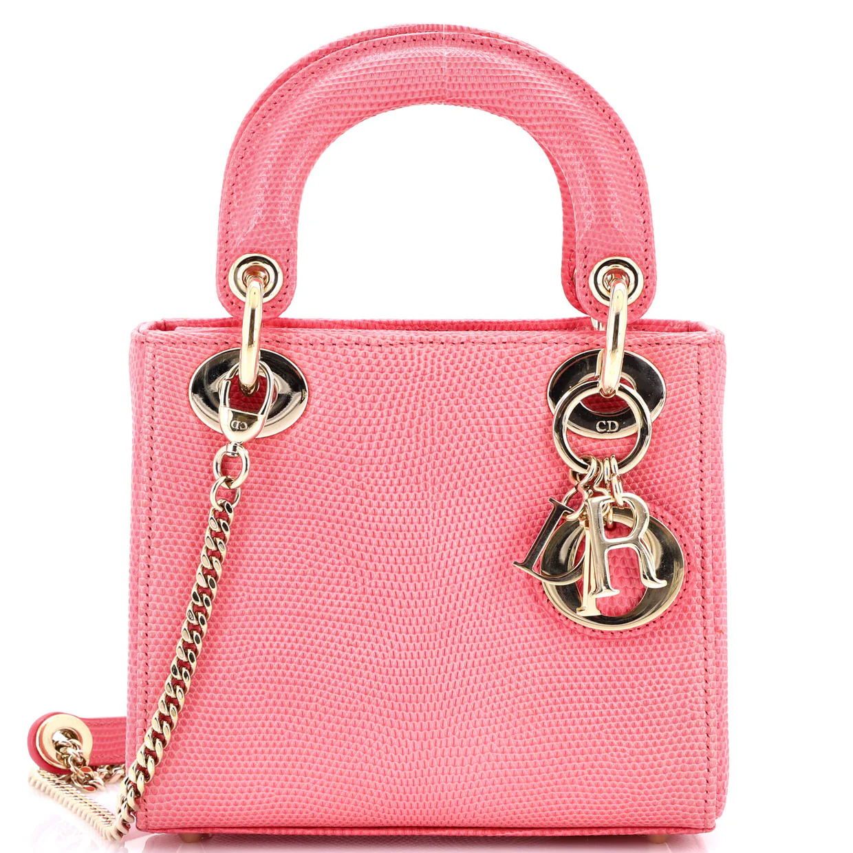 Lady Dior Chain Bag Lizard Mini - Deep Luxury