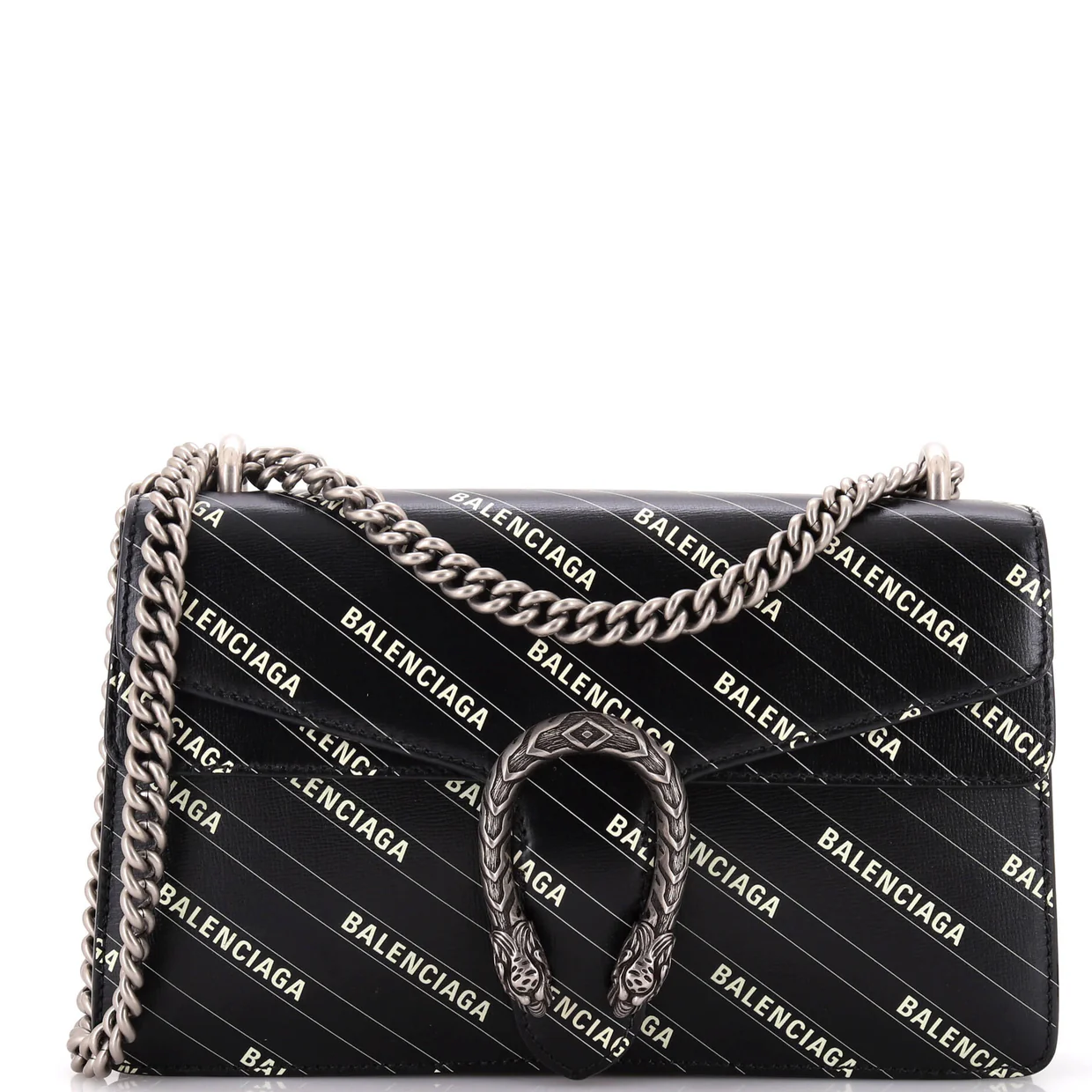 x Balenciaga The Hacker Project Dionysus Bag Logo Printed Leather Small - Deep Luxury