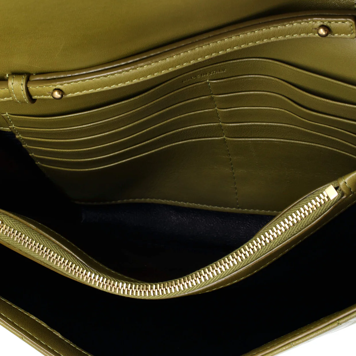 Cassandre Wallet on Chain Quilted Leather Medium - Deep Luxury