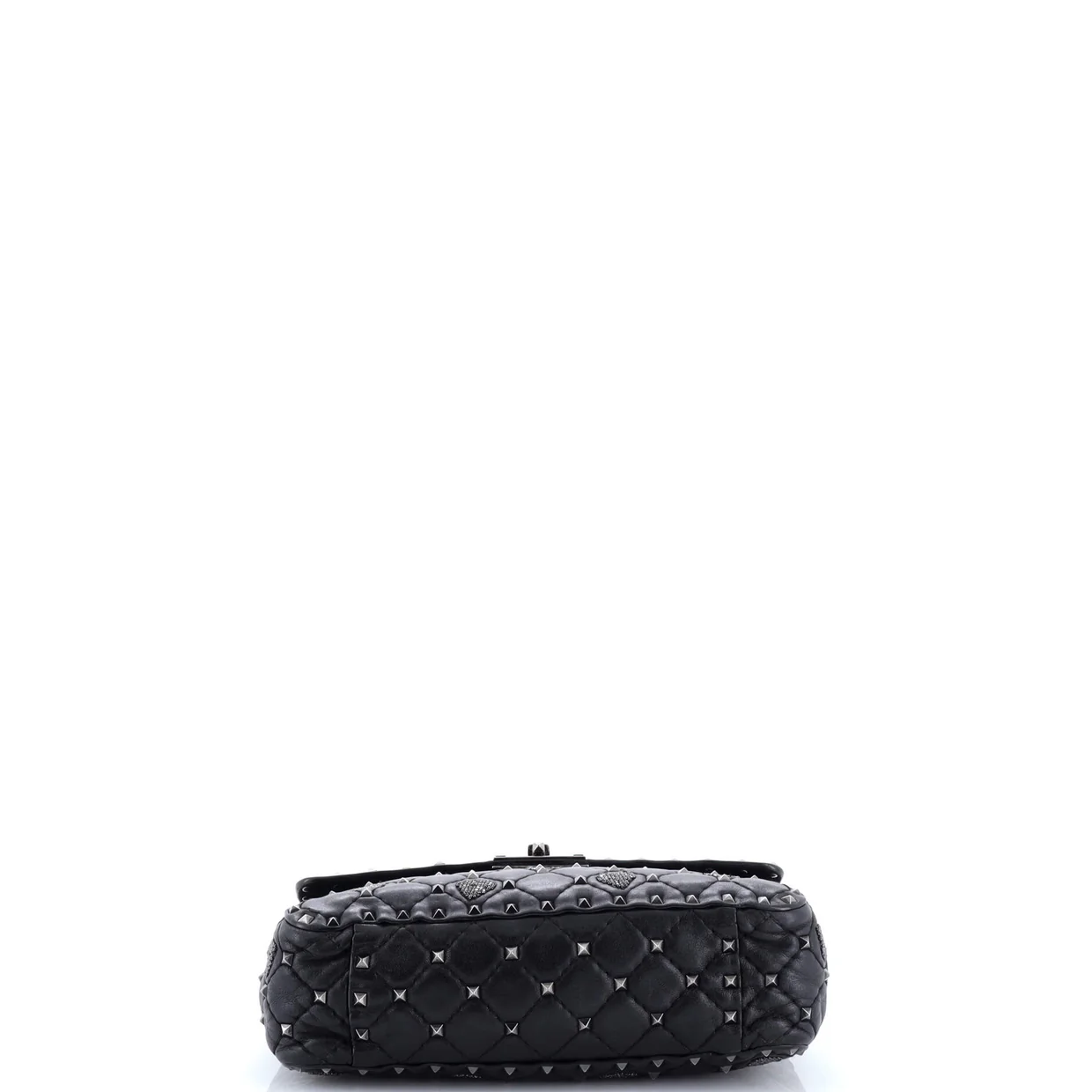 Rockstud Spike Flap Bag Quilted Leather Medium - Deep Luxury