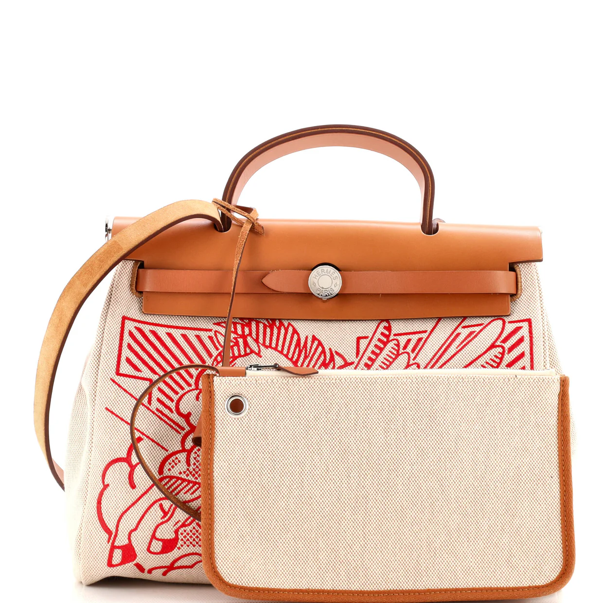 Herbag Zip Pegase Pop Toile and Leather 31 - Deep Luxury