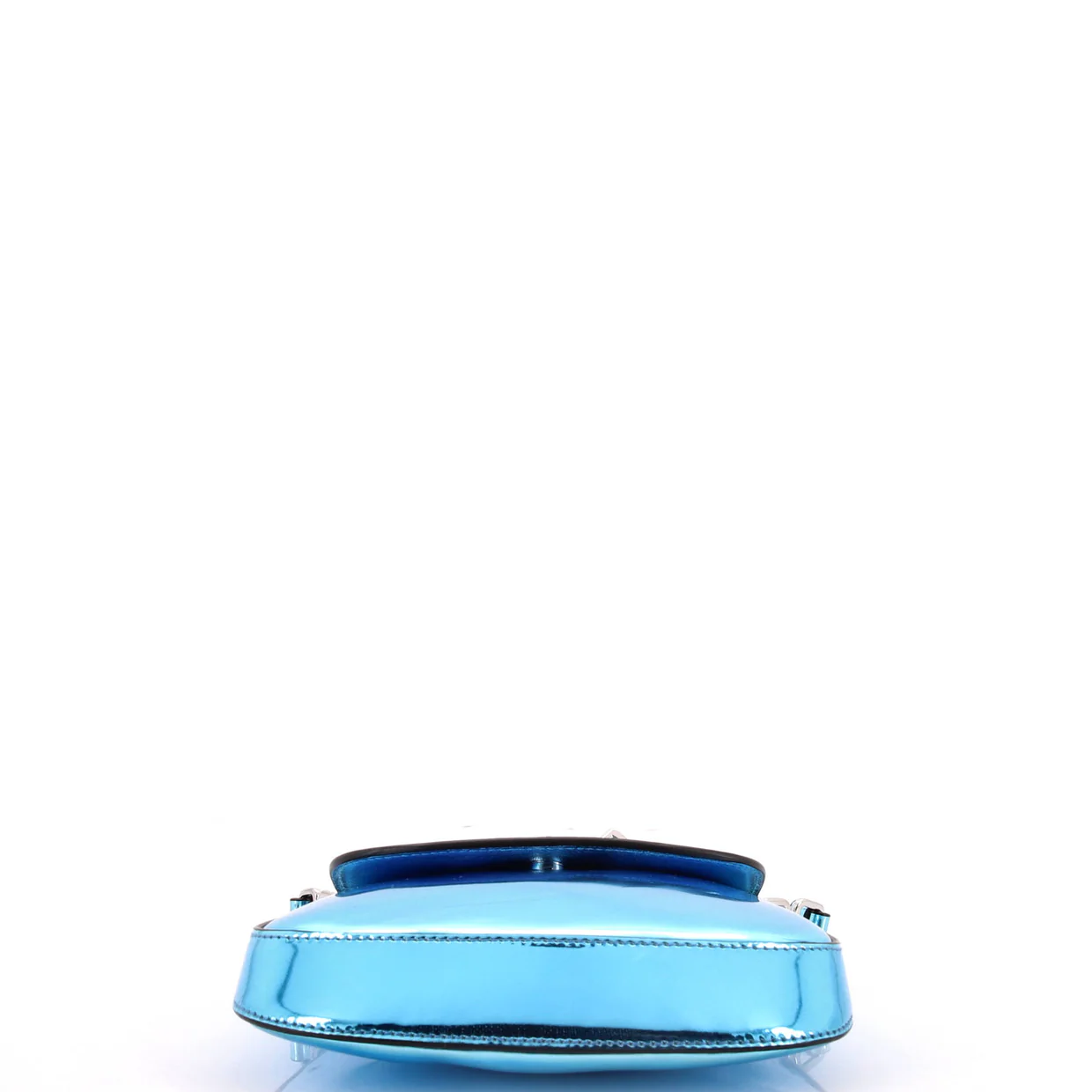 Cleo Flap Shoulder Bag Spazzolato Leather Mini - Deep Luxury