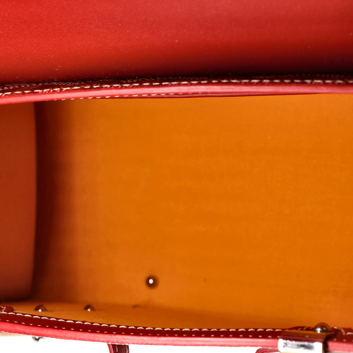 Structured Saigon Top Handle Bag Coated Canvas with Leather Mini - Deep Luxury