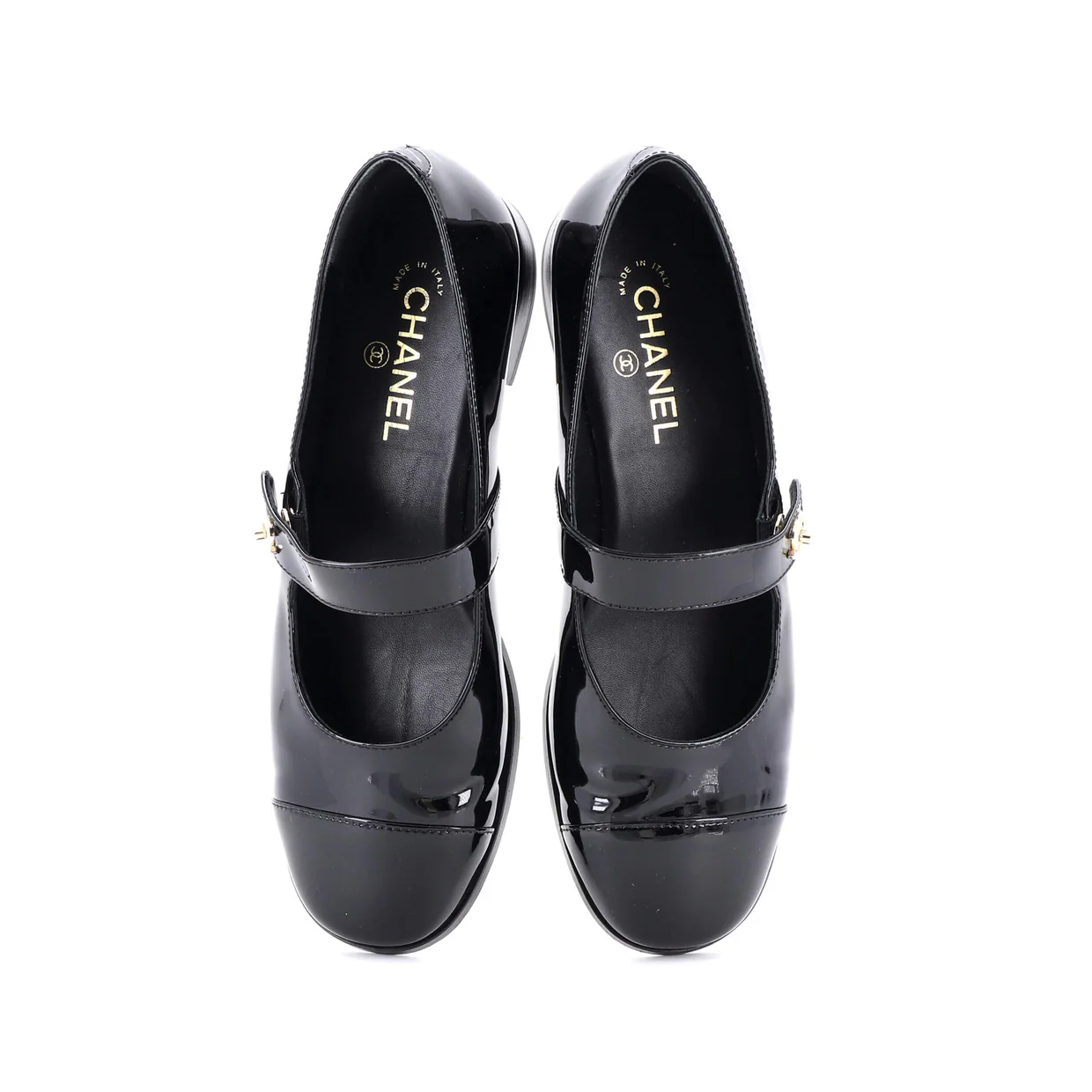 Women's CC Turnlock Mary Jane Flats Patent - Deep Luxury