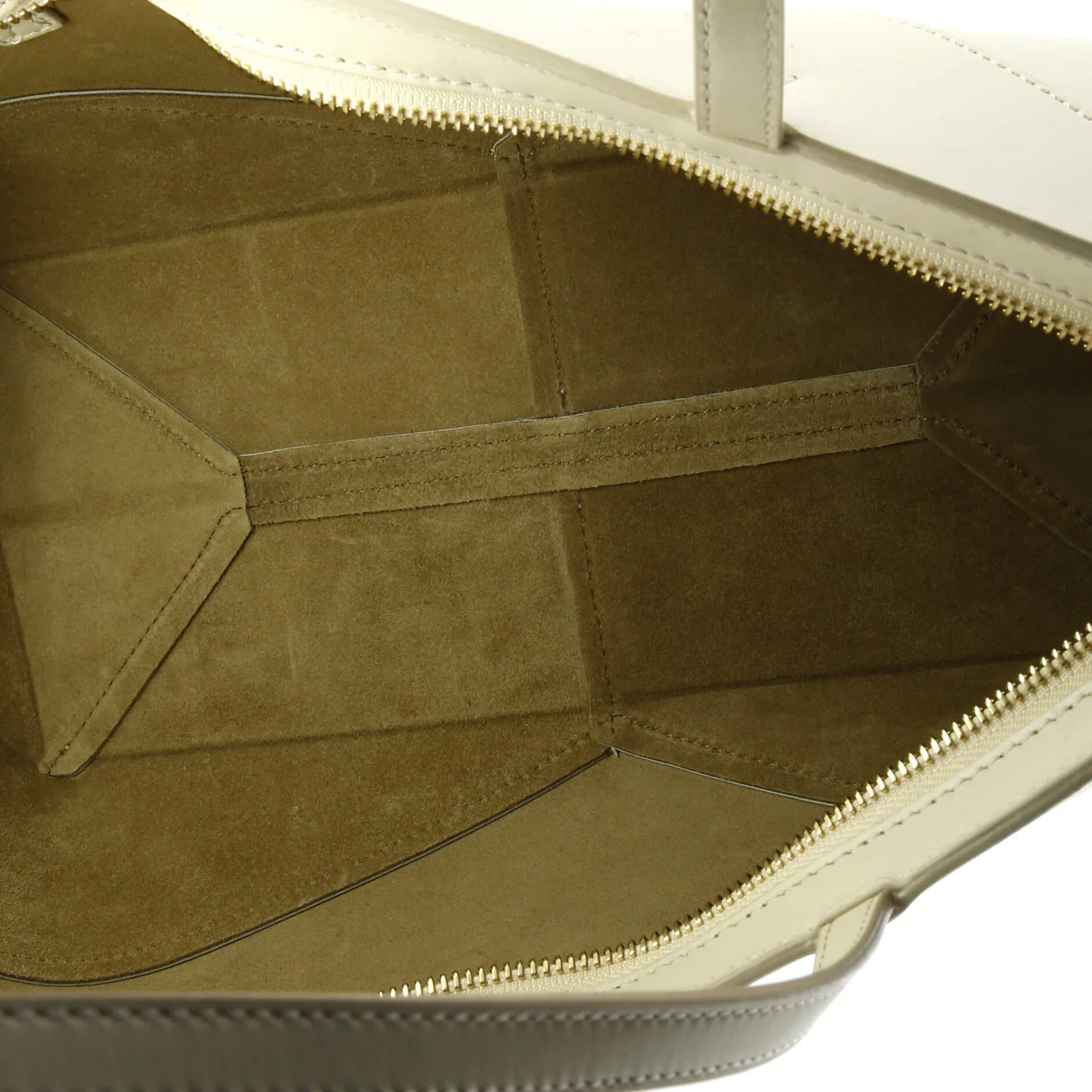 Cropped Puzzle Fold Tote Leather Mini - Deep Luxury