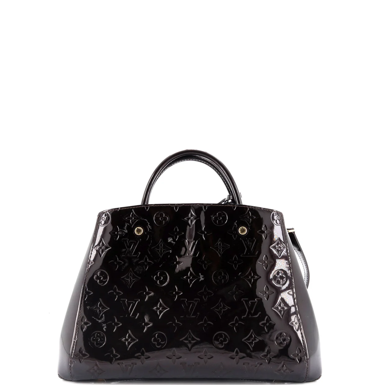 Montaigne Handbag Monogram Vernis MM - Deep Luxury