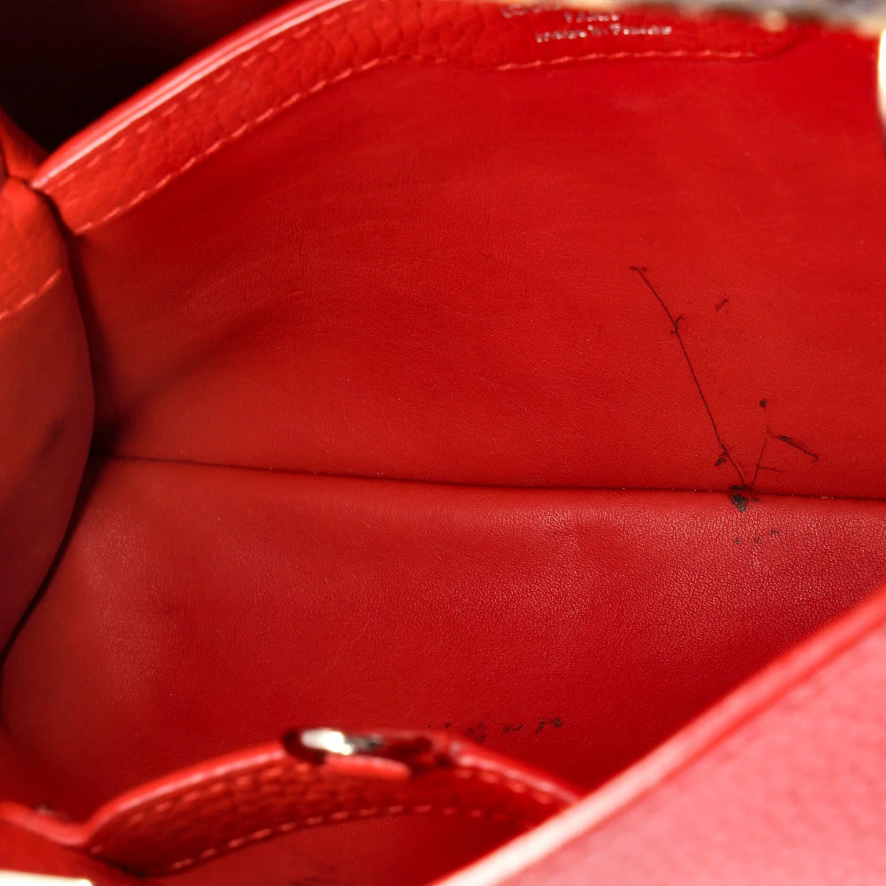 Capucines Bag Leather with Snakeskin BB - Deep Luxury