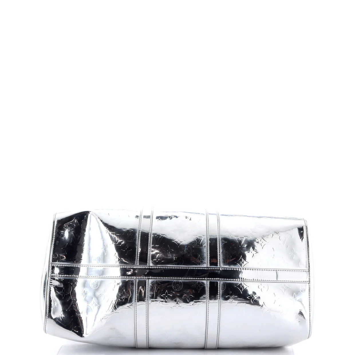 Keepall Bandouliere Bag Monogram Mirror Coated Canvas 50 - Deep Luxury