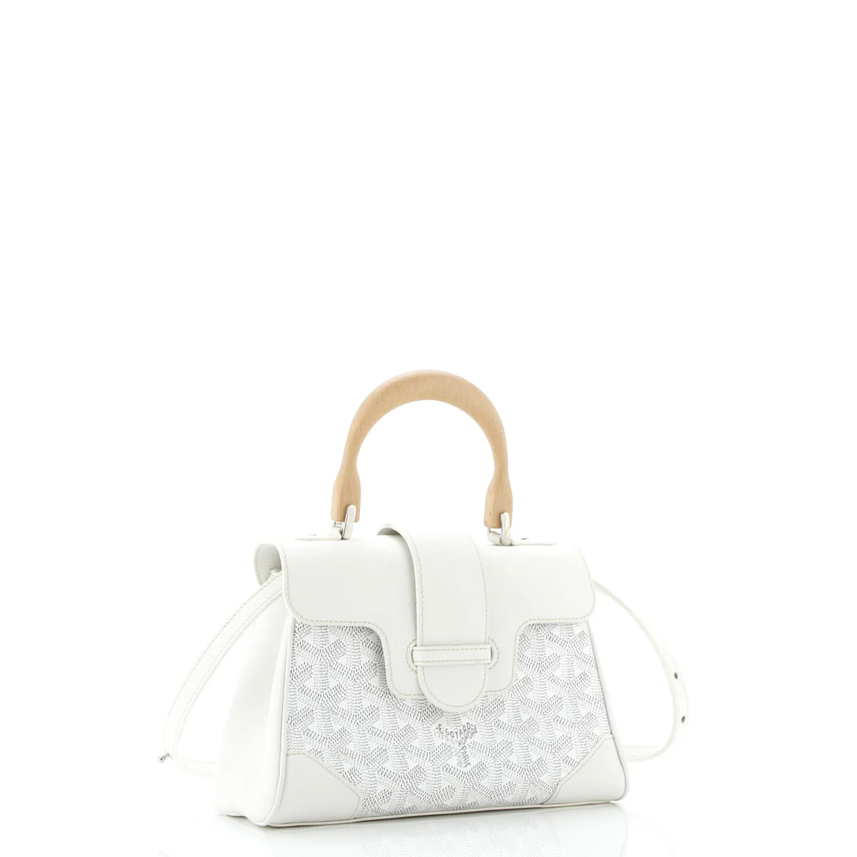 Saigon Top Handle Bag Coated Canvas with Leather Mini - Deep Luxury