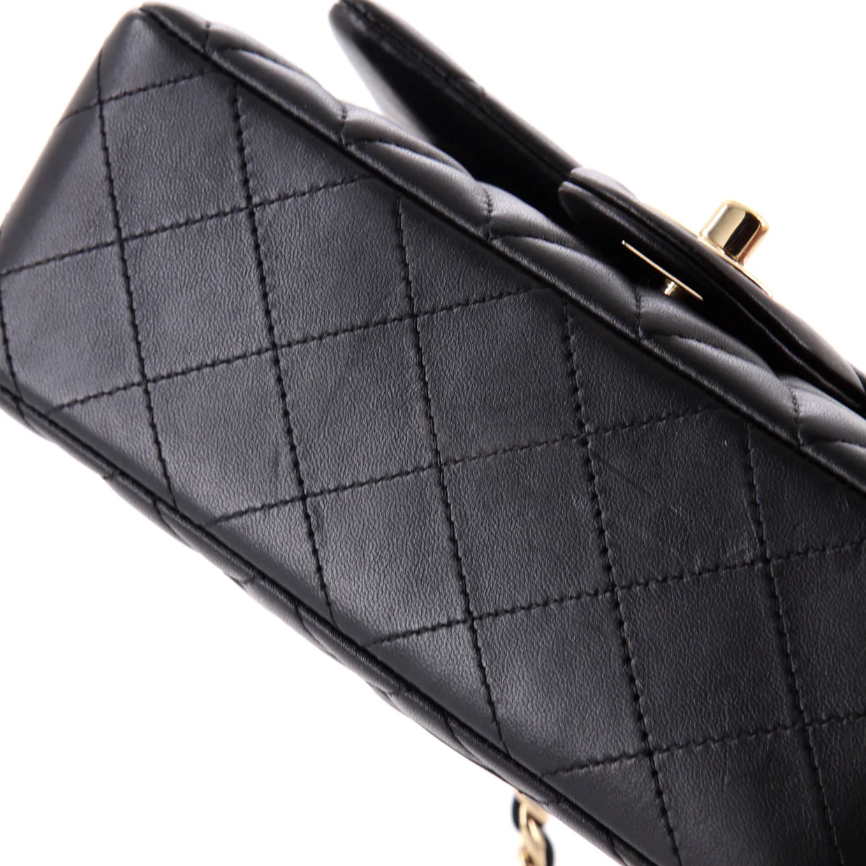 Coco Charms Classic Single Flap Bag Quilted Lambskin Mini - Deep Luxury