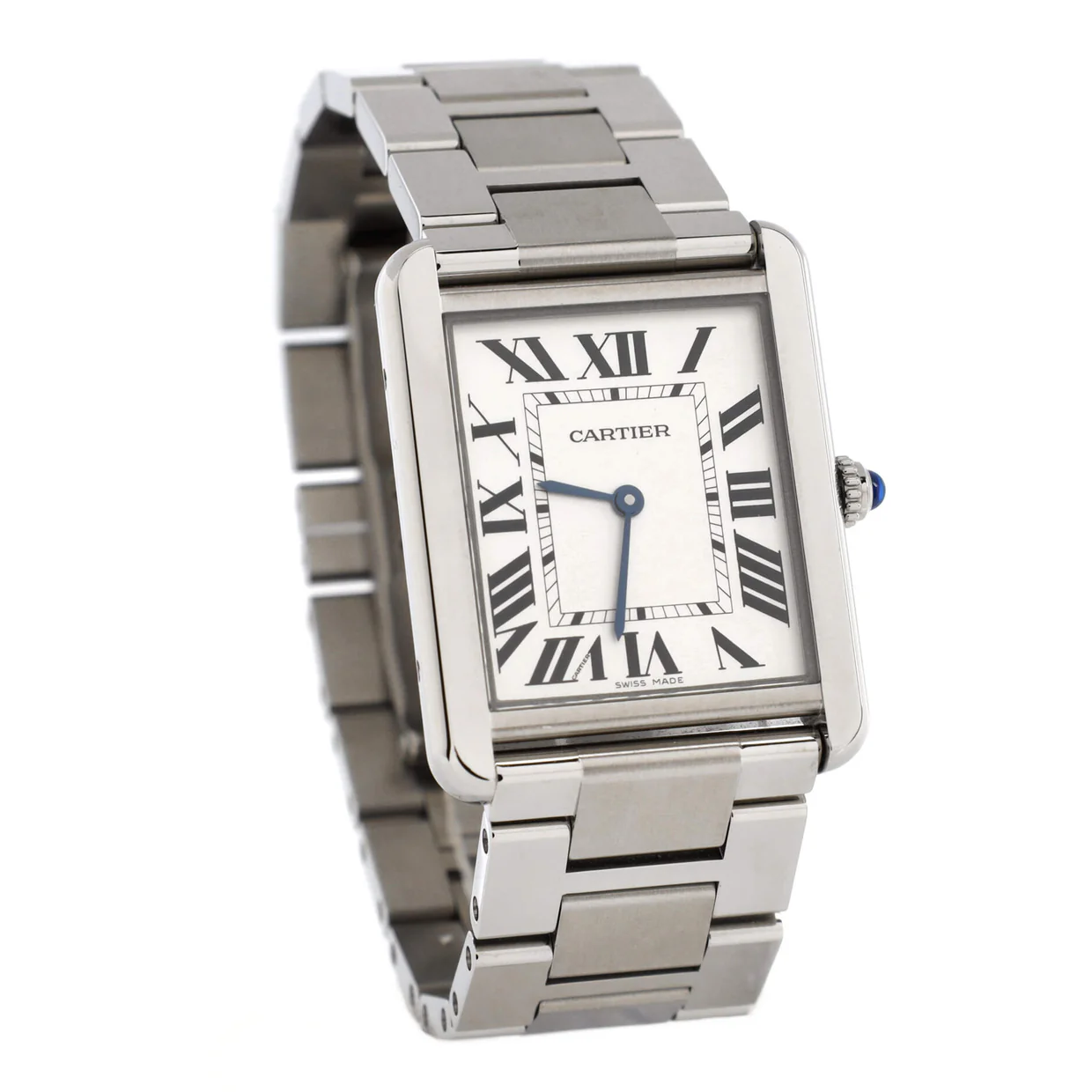 Tank Solo Quartz Watch Stainless Steel 27 - Deep Luxury